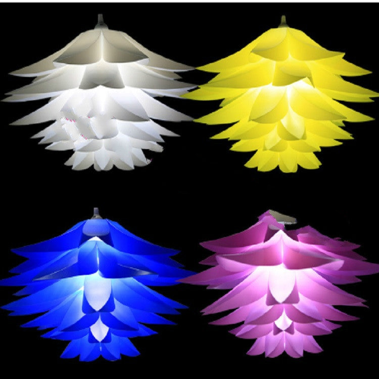 Fashion and Environmentally Fashion Lotus LED Chandelier Lampshade, Random Color Delivery