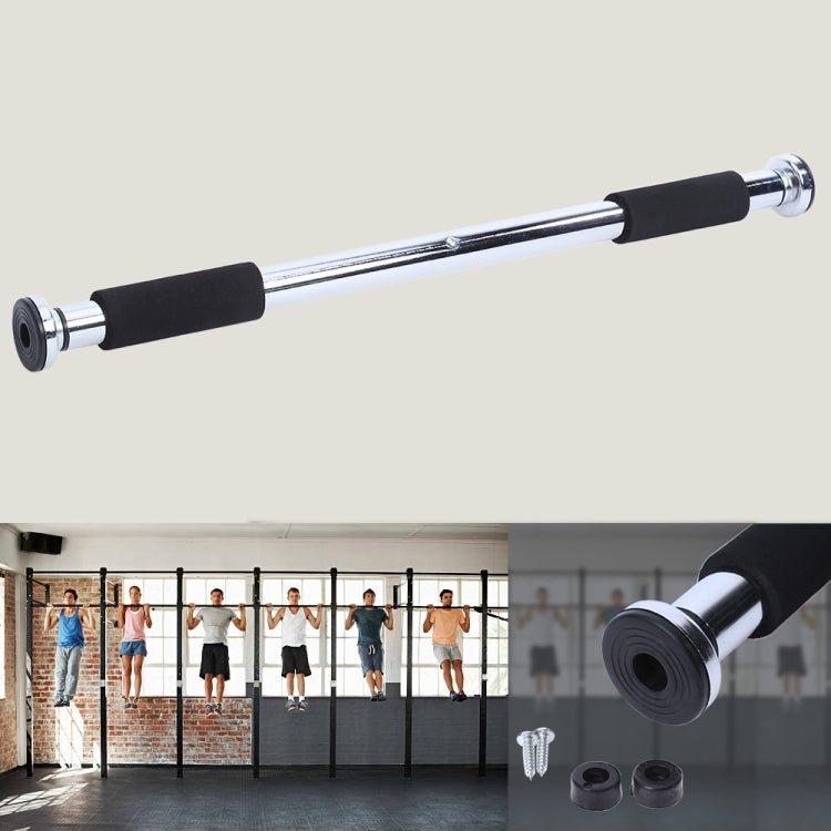 Home Gym Sports Fitness Equipment Home Pull-up Horizontal Bar(Silver White)