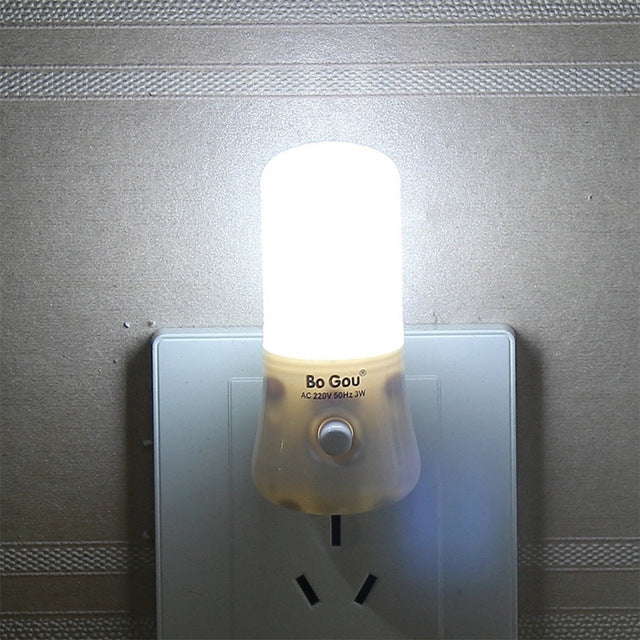 Led Energy Saving Lamp Bedside Lamp Night Led Light, Plug Type:US