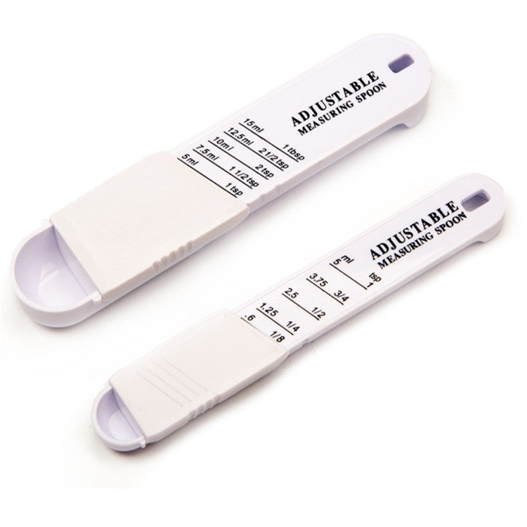 5 Sets Creative Gadgets Adjustable Plastic Measuring Spoons Seasoning Combination Measuring Spoon