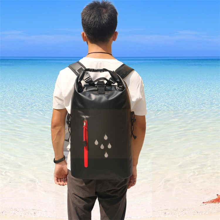 25L Waterproof Backpack Waterproof Bucket Bag With Reflective Strip