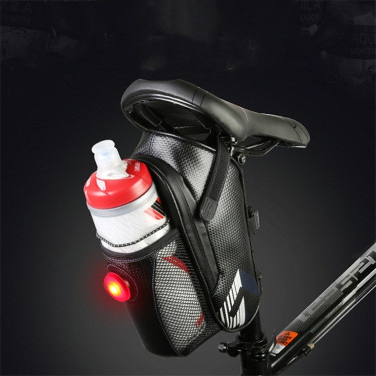 Bicycle Bag Riding Water Bottle Tail Bag Waterproof Mountain Bike Rear Bag, Style:Upgraded Models