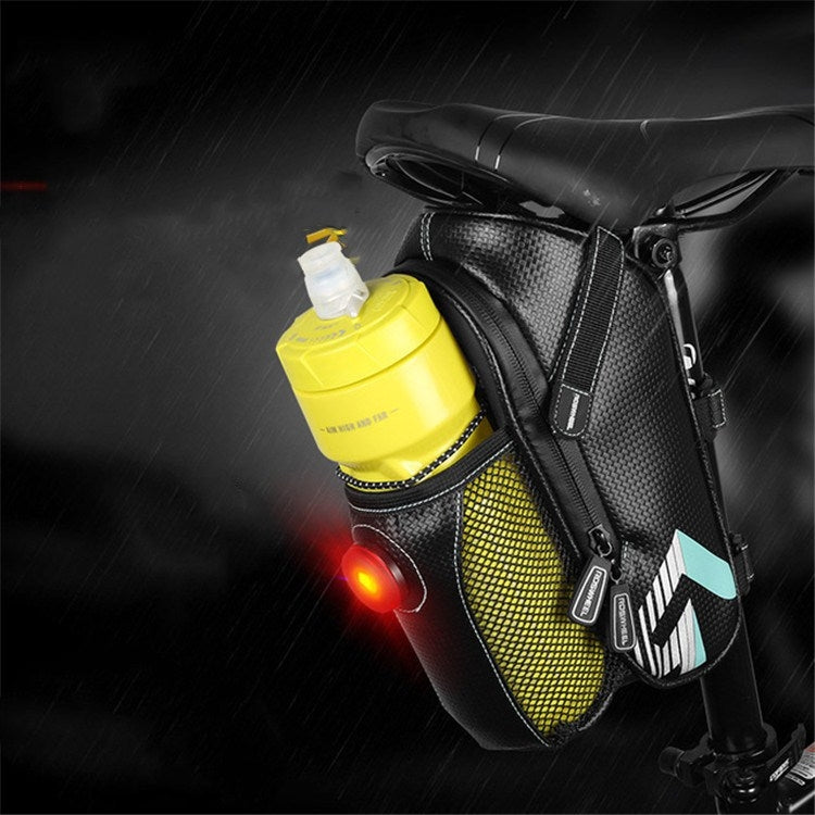 Bicycle Bag Riding Water Bottle Tail Bag Waterproof Mountain Bike Rear Bag, Style:Upgraded Models