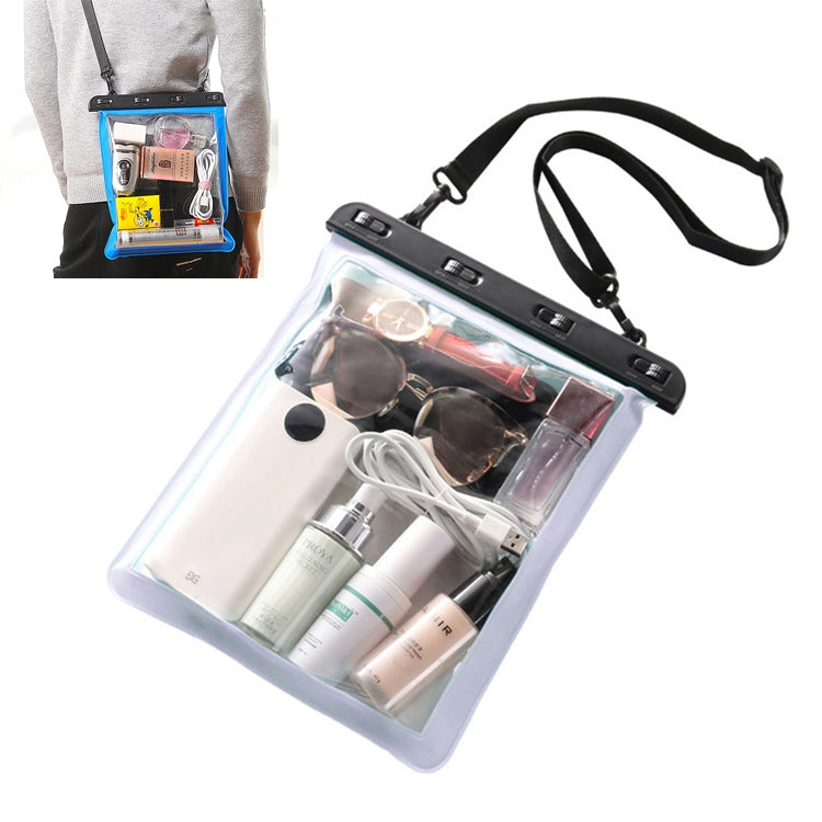 2 PCS Multipurpose Single Shoulder Outdoor Transparent Waterproof Bag for Mobile Phone Small Objects