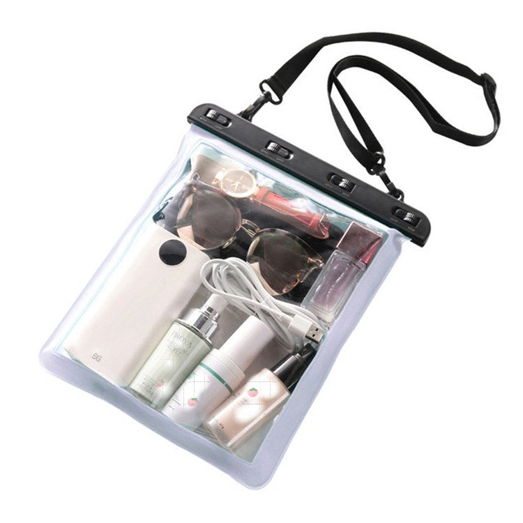 2 PCS Multipurpose Single Shoulder Outdoor Transparent Waterproof Bag for Mobile Phone Small Objects