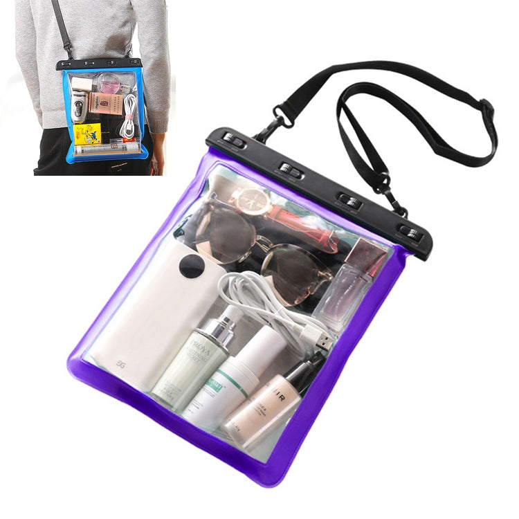 2 PCS Multipurpose Single Shoulder Outdoor Transparent Waterproof Bag for Mobile Phone Small Objects