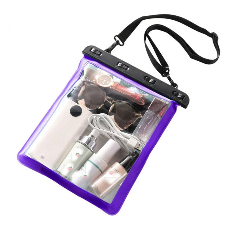 2 PCS Multipurpose Single Shoulder Outdoor Transparent Waterproof Bag for Mobile Phone Small Objects