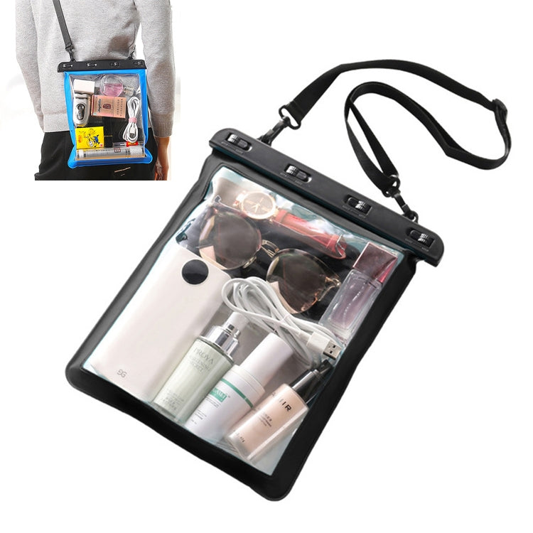 2 PCS Multipurpose Single Shoulder Outdoor Transparent Waterproof Bag for Mobile Phone Small Objects