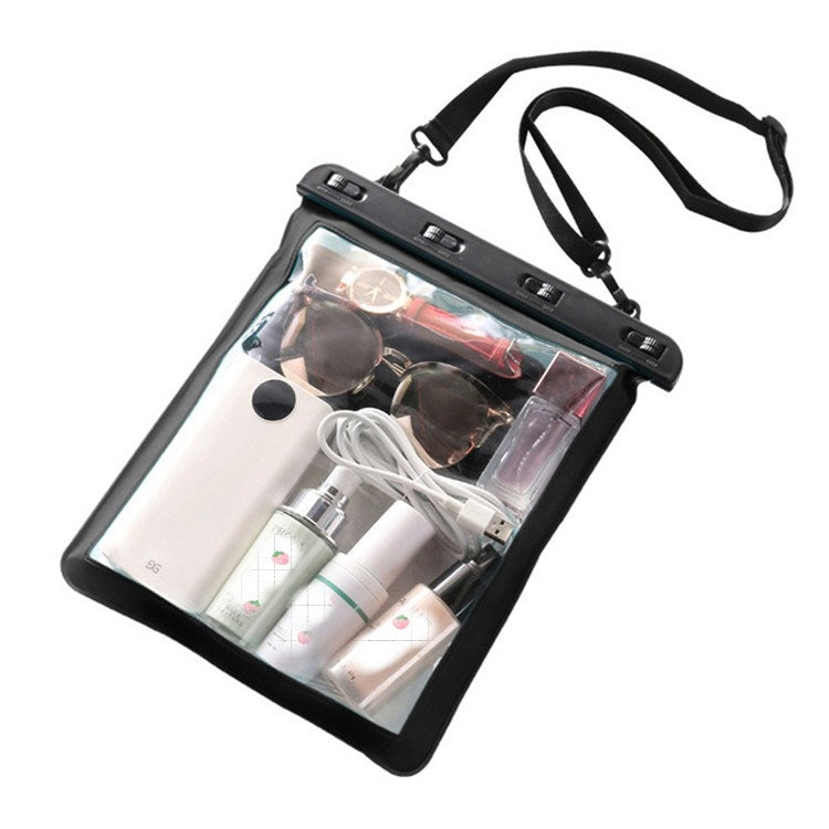 2 PCS Multipurpose Single Shoulder Outdoor Transparent Waterproof Bag for Mobile Phone Small Objects