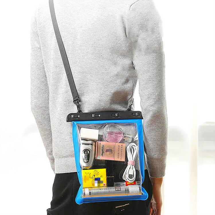 2 PCS Multipurpose Single Shoulder Outdoor Transparent Waterproof Bag for Mobile Phone Small Objects