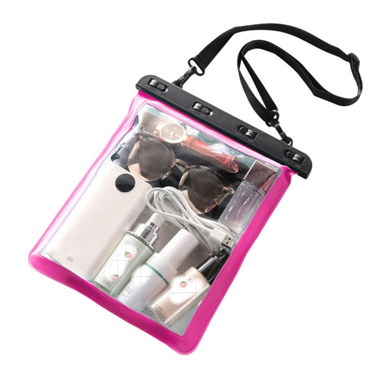 2 PCS Multipurpose Single Shoulder Outdoor Transparent Waterproof Bag for Mobile Phone Small Objects