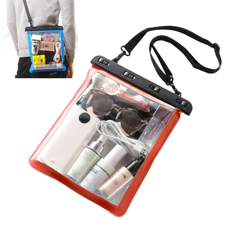 2 PCS Multipurpose Single Shoulder Outdoor Transparent Waterproof Bag for Mobile Phone Small Objects