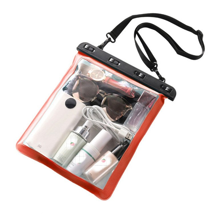 2 PCS Multipurpose Single Shoulder Outdoor Transparent Waterproof Bag for Mobile Phone Small Objects