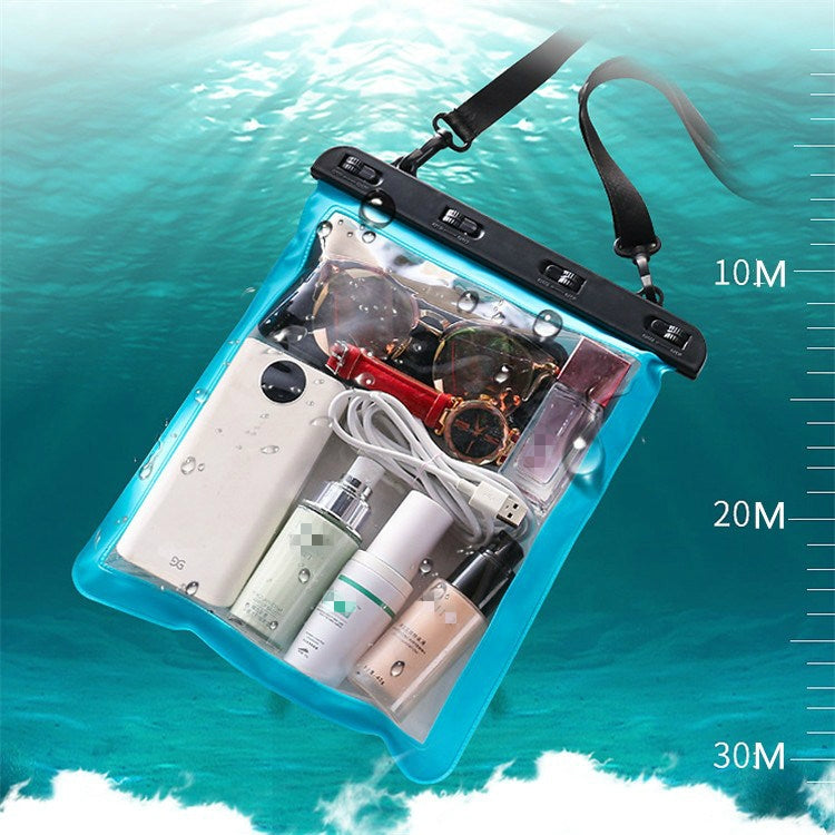 2 PCS Multipurpose Single Shoulder Outdoor Transparent Waterproof Bag for Mobile Phone Small Objects