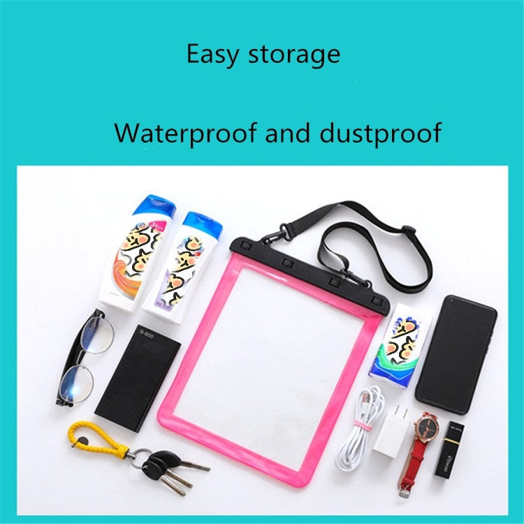 2 PCS Multipurpose Single Shoulder Outdoor Transparent Waterproof Bag for Mobile Phone Small Objects