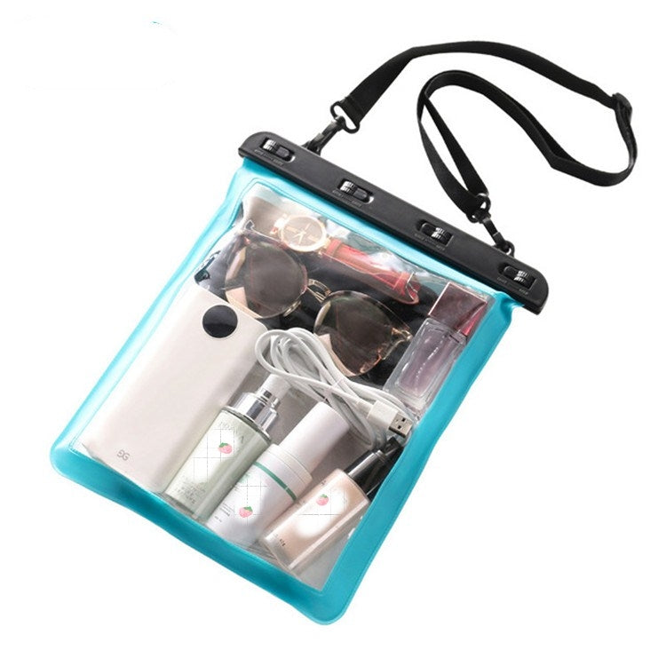 2 PCS Multipurpose Single Shoulder Outdoor Transparent Waterproof Bag for Mobile Phone Small Objects