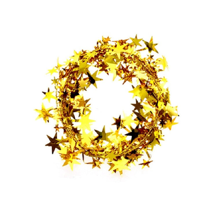 5m Christmas Rattan Five-pointed Star Color Christmas Decoration
