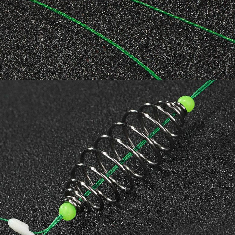 15 PCS / 3 Sets Stranded Double Hook Anti-winding Silver Carp Fishing Group Spring Fishing Hook, Specification:9(Fluorescent Hook)