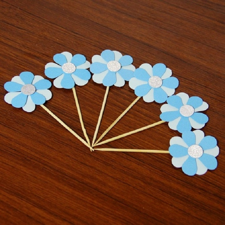 2 Pack Pink Small Flower Toothpick Insert Cake Decoration Accessories