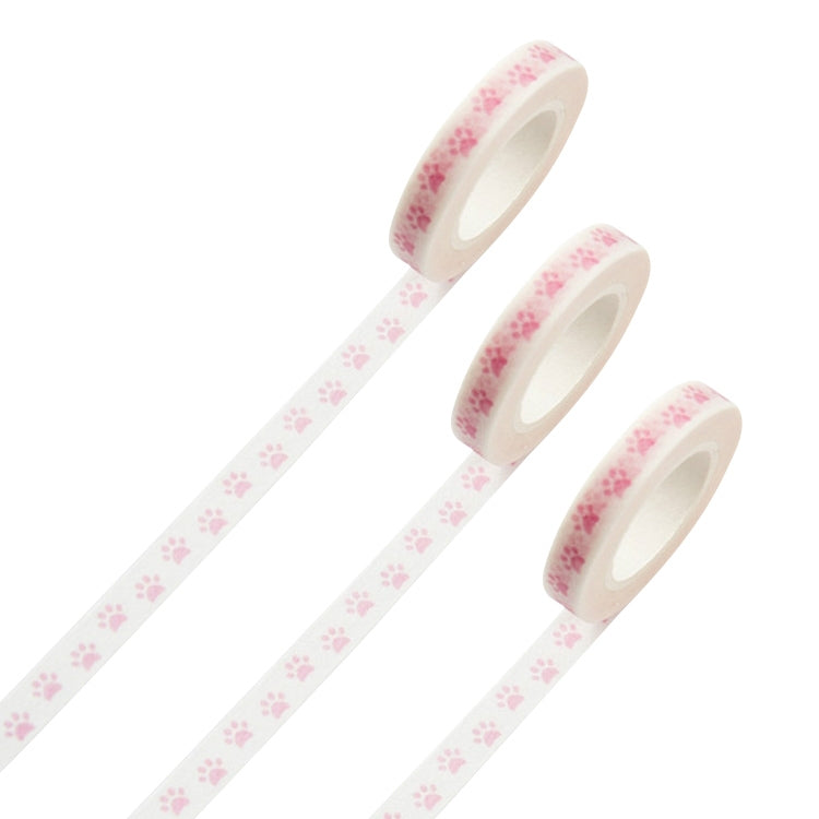 3 Rolls Thin Section Line Paper Tape Hand Book Border Decorative Fresh Narrow Sticker