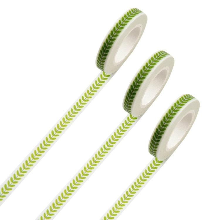 3 Rolls Thin Section Line Paper Tape Hand Book Border Decorative Fresh Narrow Sticker