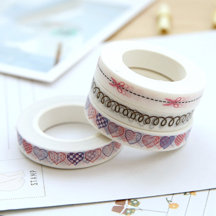 3 Rolls Thin Section Line Paper Tape Hand Book Border Decorative Fresh Narrow Sticker