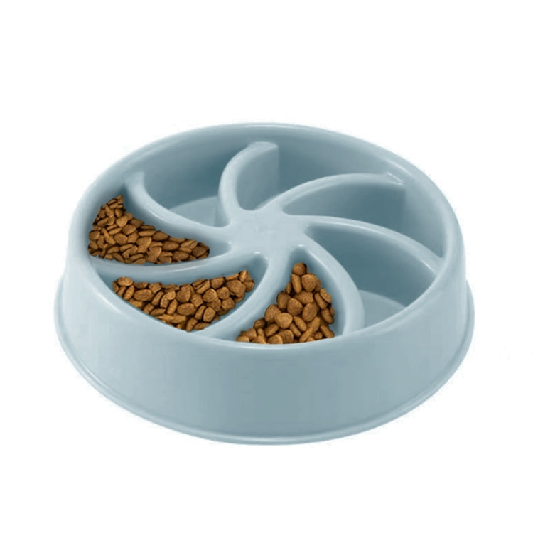 Environmental Protection Food Grade Plastic Anti-choking Slow Food Pet Dog Cat Food Bowl, Style:Windmill