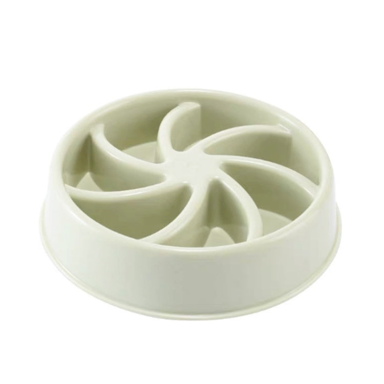 Environmental Protection Food Grade Plastic Anti-choking Slow Food Pet Dog Cat Food Bowl, Style:Windmill