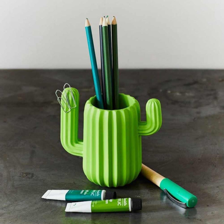 Multi-function Cactus Design Side Magnetic Pen Holder Desk Organizer Room Decor