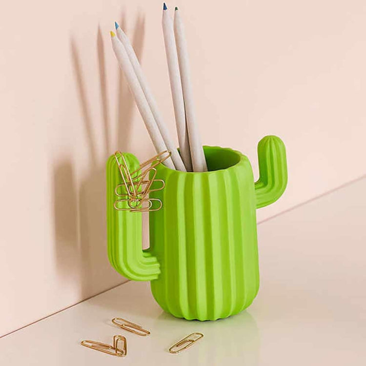 Multi-function Cactus Design Side Magnetic Pen Holder Desk Organizer Room Decor