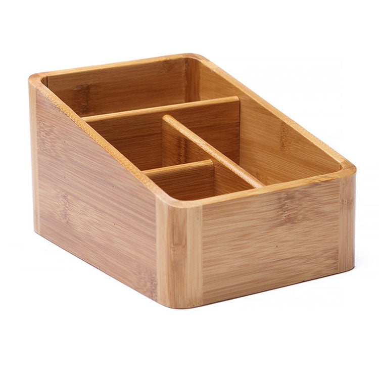 Creative Desktop Four Grid Storage Remote Control Box Key Cosmetics Sundry Box, Style:Four Compartment