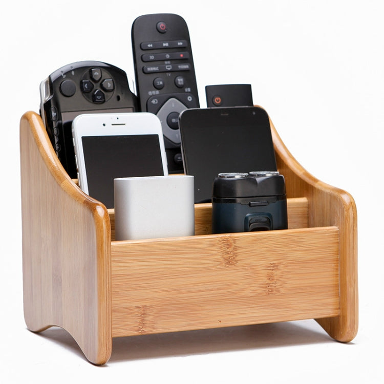 Creative Desktop Four Grid Storage Remote Control Box Key Cosmetics Sundry Box, Style:Three Grid ladder