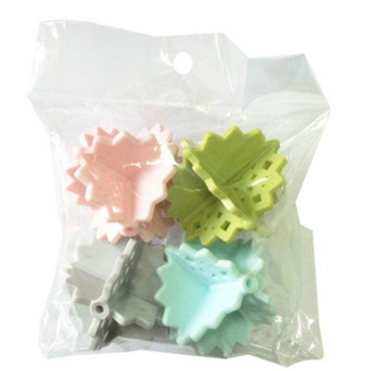 4 PCS Snowflake Magic Decontamination Anti-winding Bra Underwear Care Washing Machine Laundry Ball