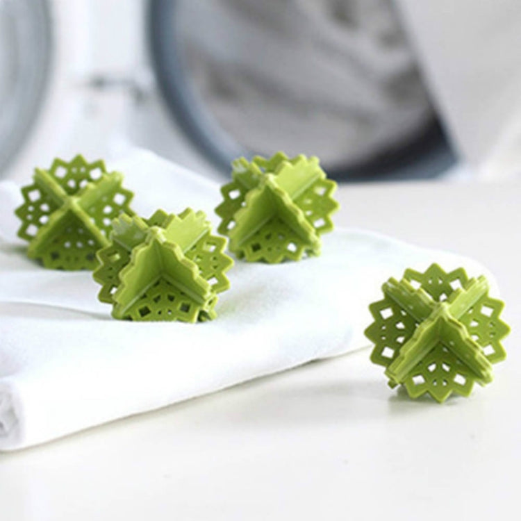 4 PCS Snowflake Magic Decontamination Anti-winding Bra Underwear Care Washing Machine Laundry Ball