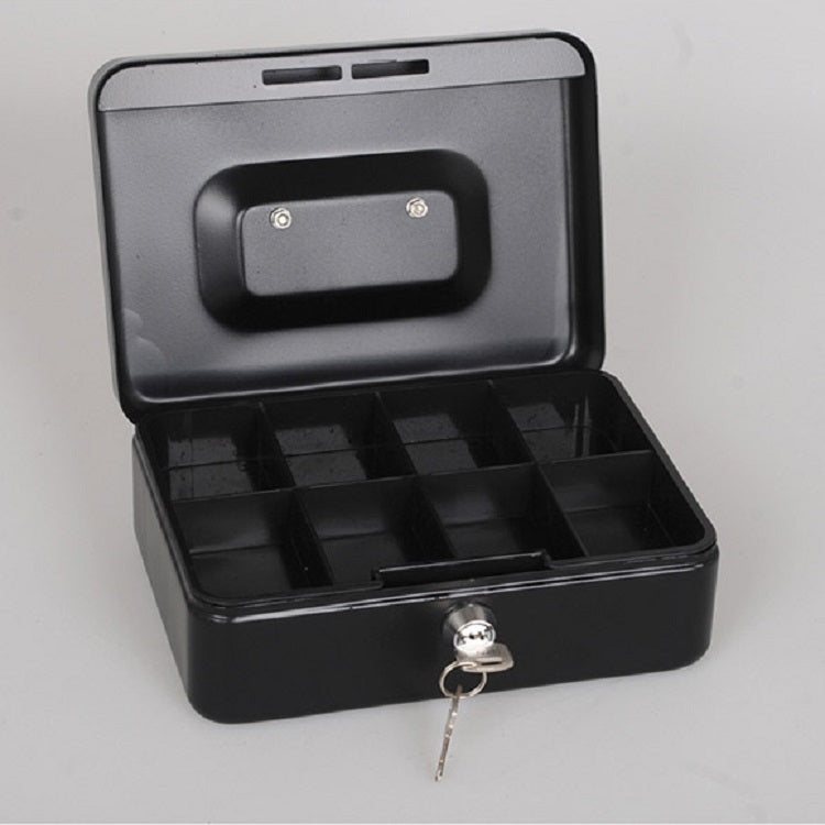 Stainless Steel Portable Mini Cash Box Can Be Locked for Home Office