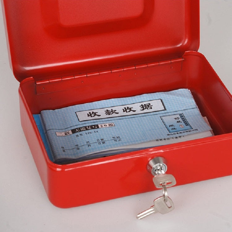 Stainless Steel Portable Mini Cash Box Can Be Locked for Home Office