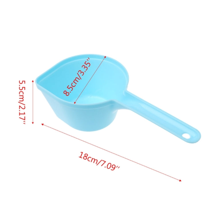 3 PCS Eco-friendly Plastic Candy Color Water Scoop Pet Cat Dog Food Spoon Pet Supplies(Green)