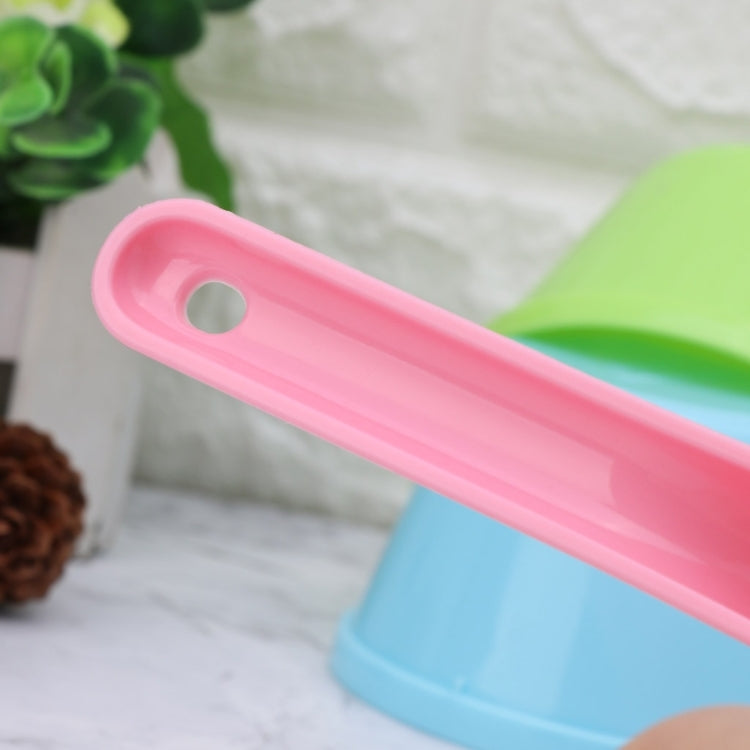 3 PCS Eco-friendly Plastic Candy Color Water Scoop Pet Cat Dog Food Spoon Pet Supplies(Green)