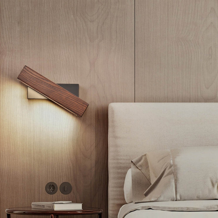 Simple Rotatable Bedside Bedroom Wall Lamp Warm Night Light, Size:21cm