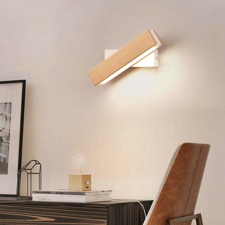 Simple Rotatable Bedside Bedroom Wall Lamp Warm Night Light, Size:21cm