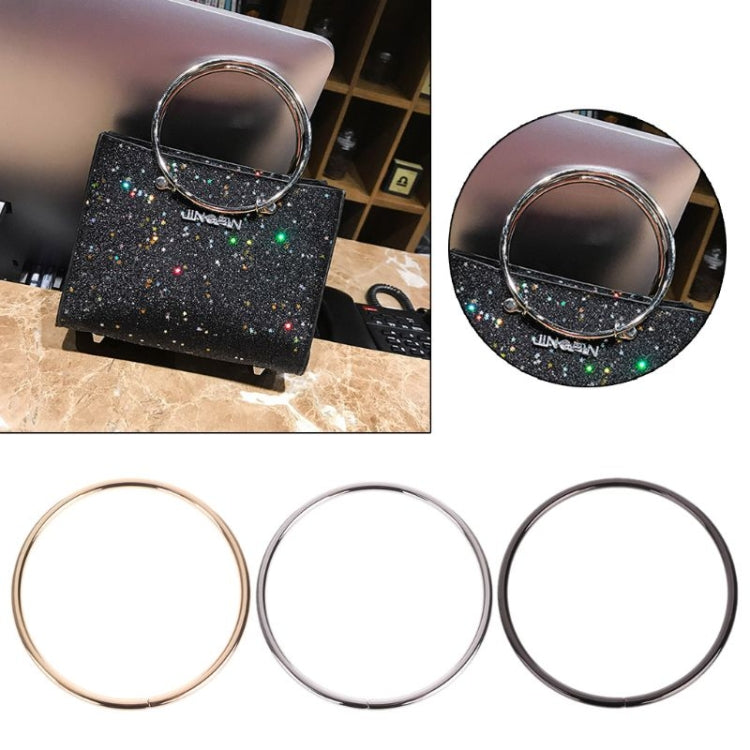2 Pairs Metal Round Bag Handbag Frame Bag Accessories