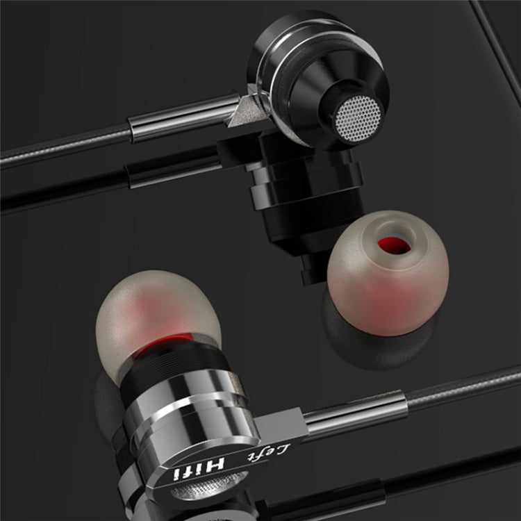 Earphone Headphones D05 Metal Stereo Headset with Mic Earphones Noise Cancelling auriculares Earbud for phone Xiaomi Music(Silver Grey)