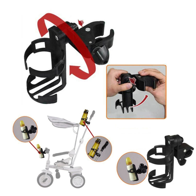 Baby Stroller Cup Holder Universal Rotatable Holder Baby Stroller Accessories Baby Bottles Rack for Baby Cup Bottle Holder