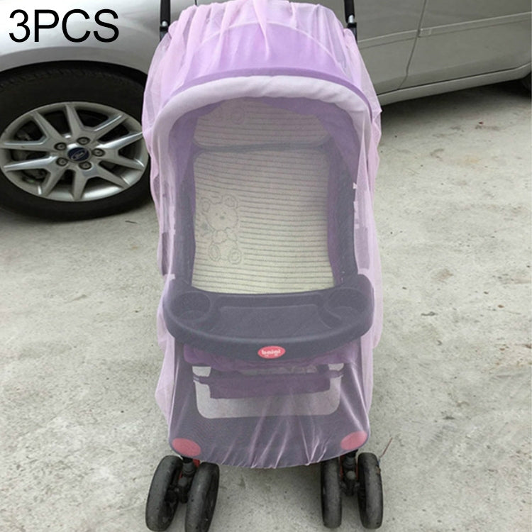 3 PCS 150cm Baby Pushchair Mosquito Insect Shield Net Safe Infants Protection Mesh Stroller Accessories Mosquito Net