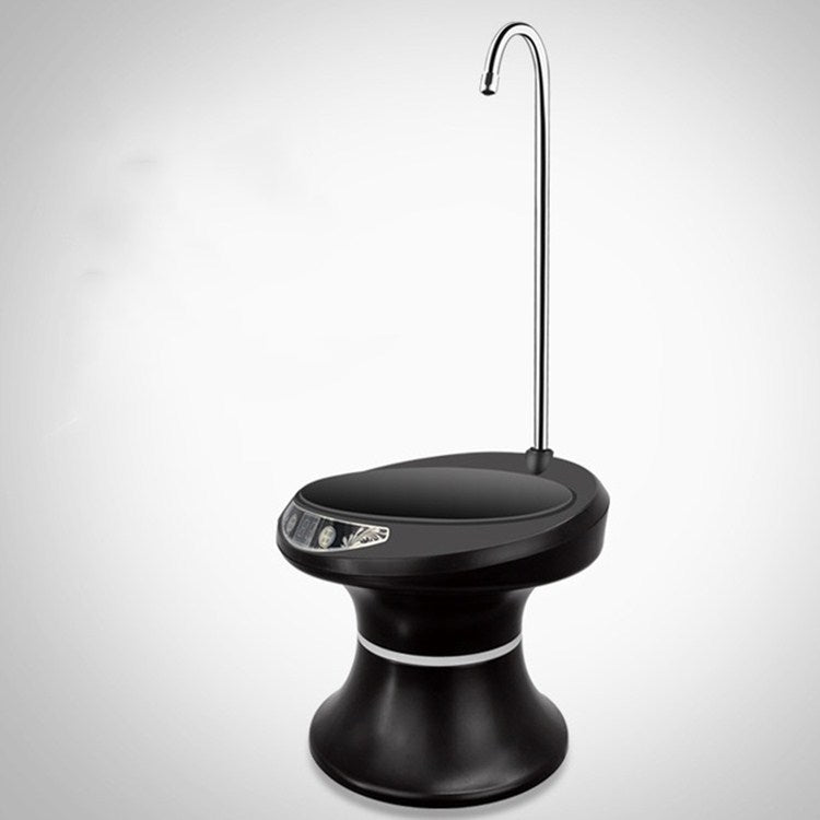 Tray Bucket Water Pump USB Rechargeable Wireless Electric Mineral Water Bucket Automatic Water Dispenser(Black)