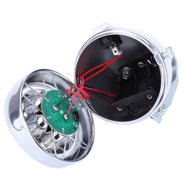 2 PCS 3 LED Retro Bicycle Headlight Night Riding Safety Warning Light