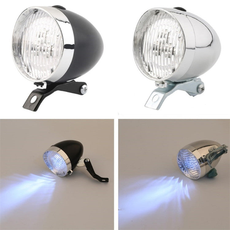 2 PCS 3 LED Retro Bicycle Headlight Night Riding Safety Warning Light