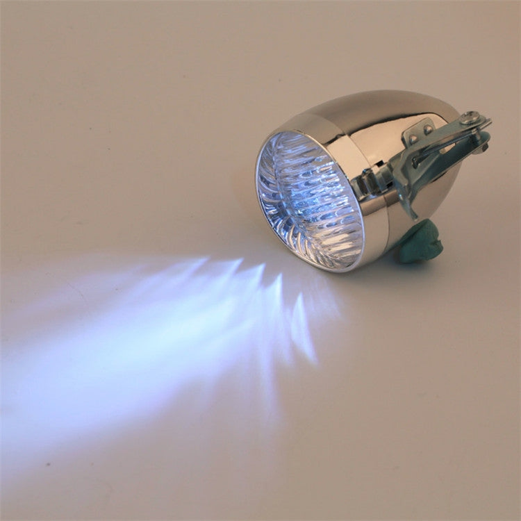 2 PCS 3 LED Retro Bicycle Headlight Night Riding Safety Warning Light