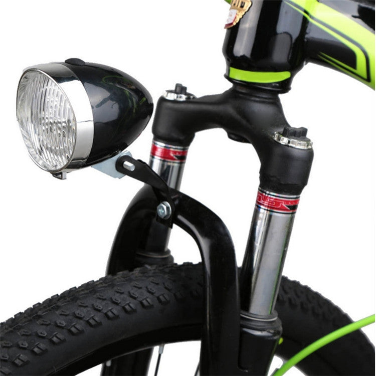 2 PCS 3 LED Retro Bicycle Headlight Night Riding Safety Warning Light