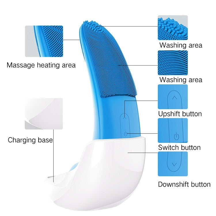 Rechargeable Electric Silicone Face Washing Instrument